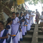 প্রত্যন্ত সুন্দরবনে স্কুল ছাত্র-ছাত্রীদের জুতো প্রদান